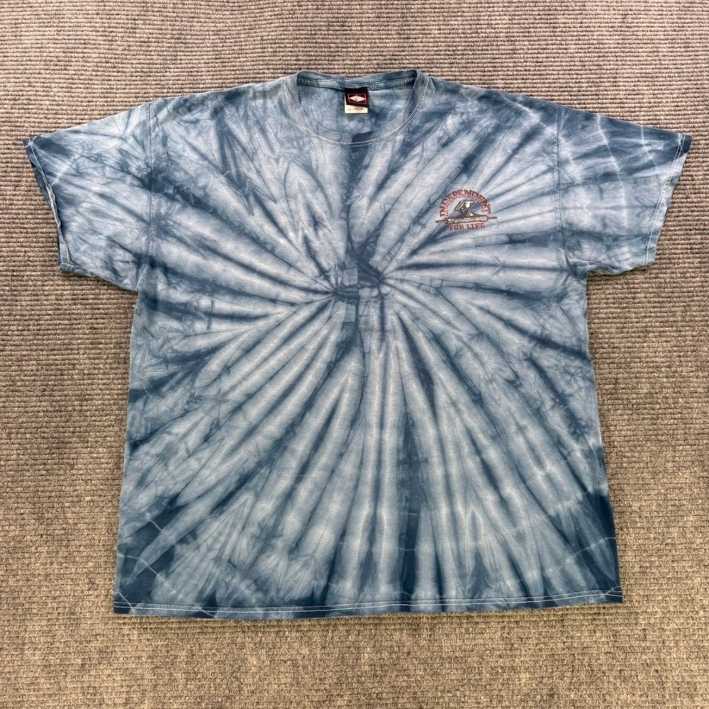 Independent Truck Co Tie Dye Skateboard T-Shirt Blue Vulture Graphic Men 2XL Tee - Picture 2 of 13